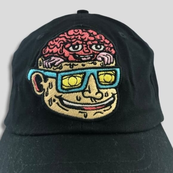 Killer Acid Strapback Hat Flip Your Lid Graphic Embroidery Adjustable Black OS - Picture 2 of 8